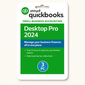 QuickBooks Desktop Pro 2024, Lifetime License, 3 User