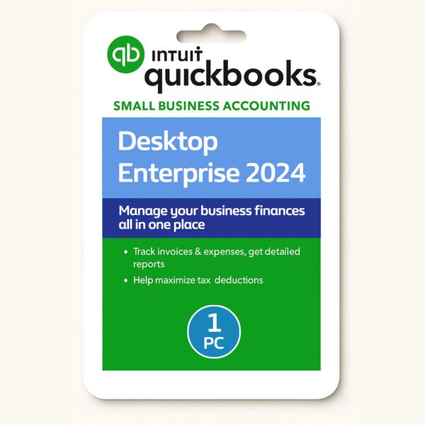 QuickBooks Desktop Enterprise 2024, Lifetime License, 1 User