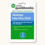 QuickBooks Desktop Mac Plus 2024, Lifetime License, 3 User