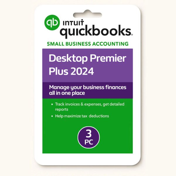 QuickBooks Desktop Premier Plus 2024, Lifetime License, 3 User
